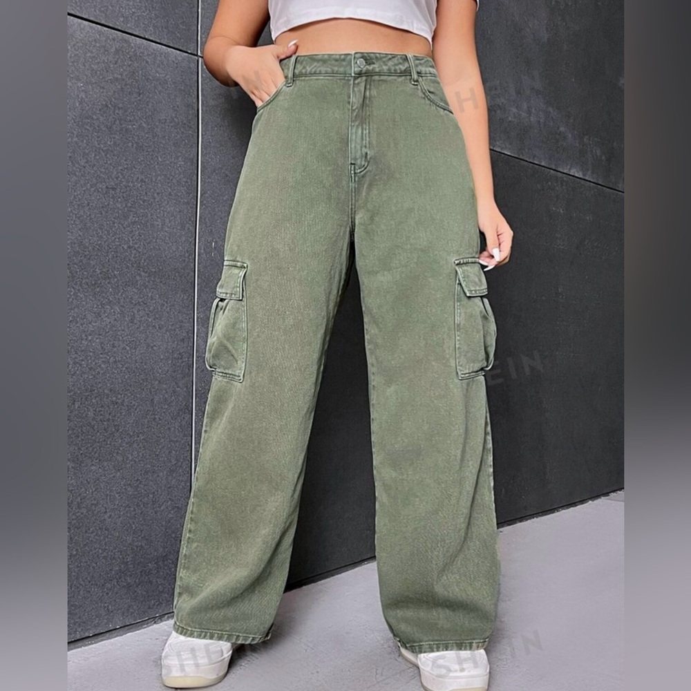 Olive green cargo pants